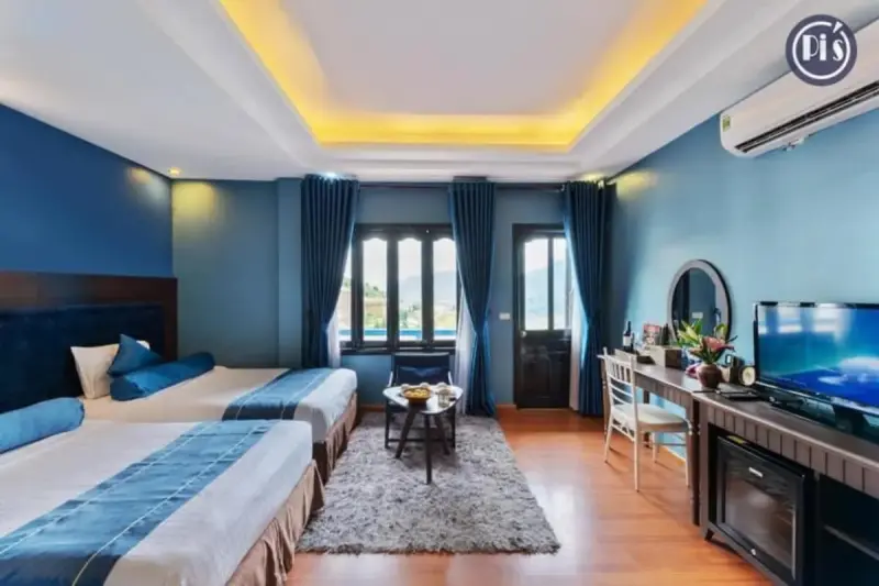 Khách sạn Pi's Boutique Sapa Hotel - Deluxe Triple Valley View