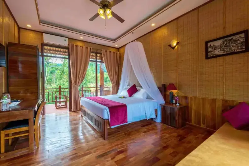 Phú Quốc Bambusa Resort - Bungalow pool view