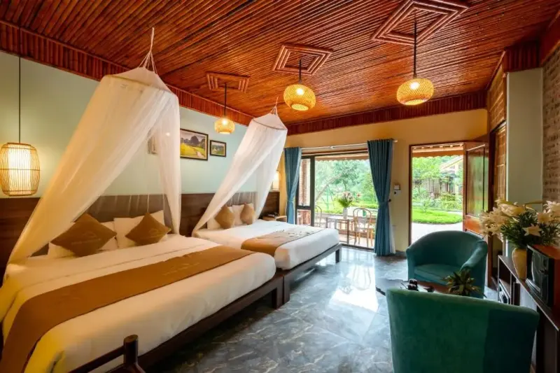 Resort An's Eco Garden Ninh Bình - Deluxe Family Garden View