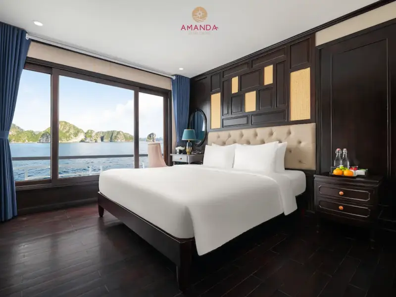 Du thuyền Amanda Pearl Cruise Hạ Long - Junior Cabin Ocean View