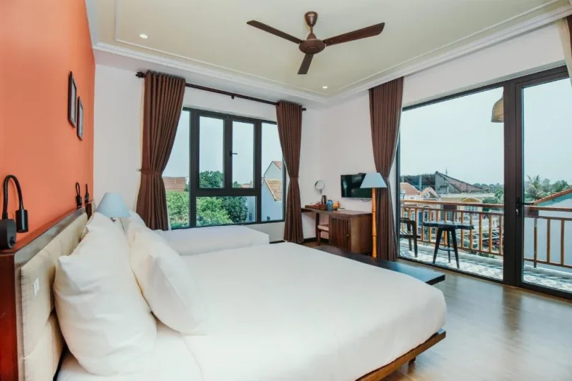 La An Central Boutique Villa & Spa Hội An - La An Family Room With Pool View
