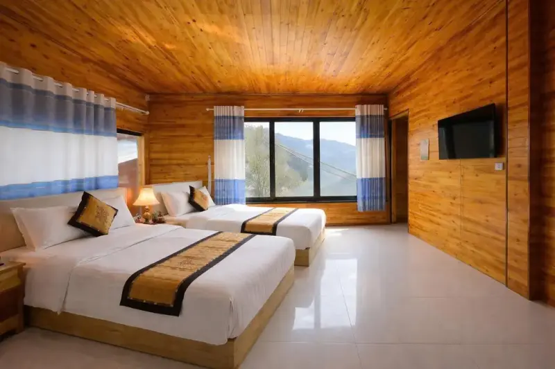 Khách sạn Sapa May Ecolodge Hotel - Connecting Bungalow with Moutain View
