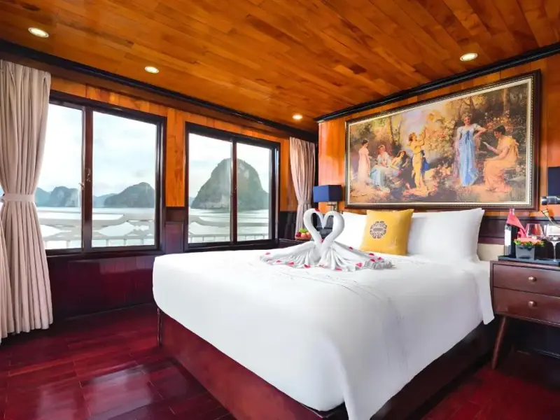 Du thuyền Hera Classic Boutique Cruise Halong Hạ Long - Hera Suite Cabin With Private Terrace