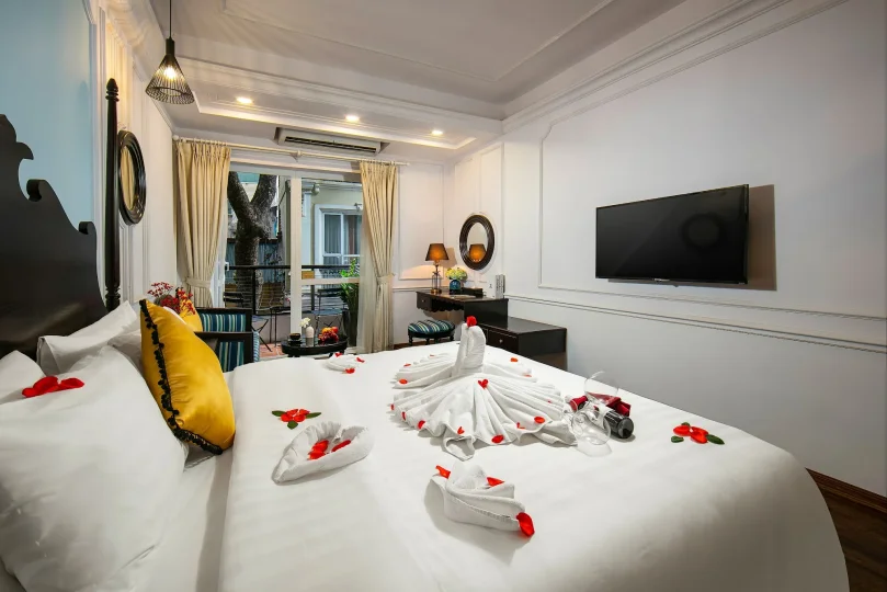 Khách sạn San Boutique Hotel Hà Nội - Premium Double/Twin Room with Balcony