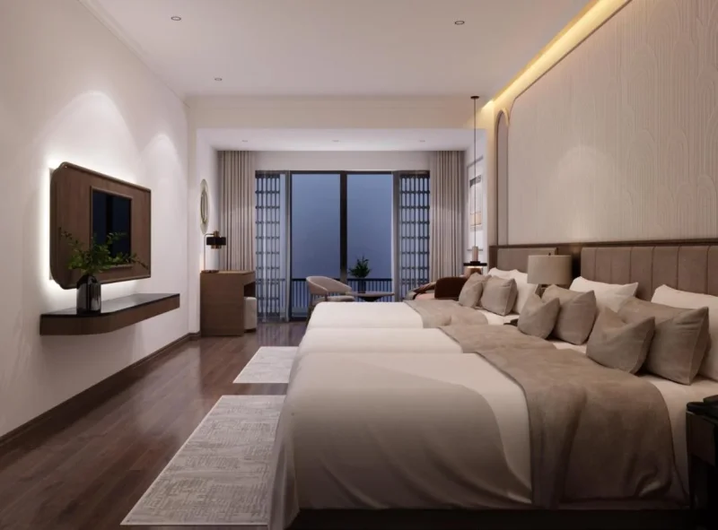 Khách sạn L'amant de Hà Nội Hotel - Family Suite Double/Twin City View